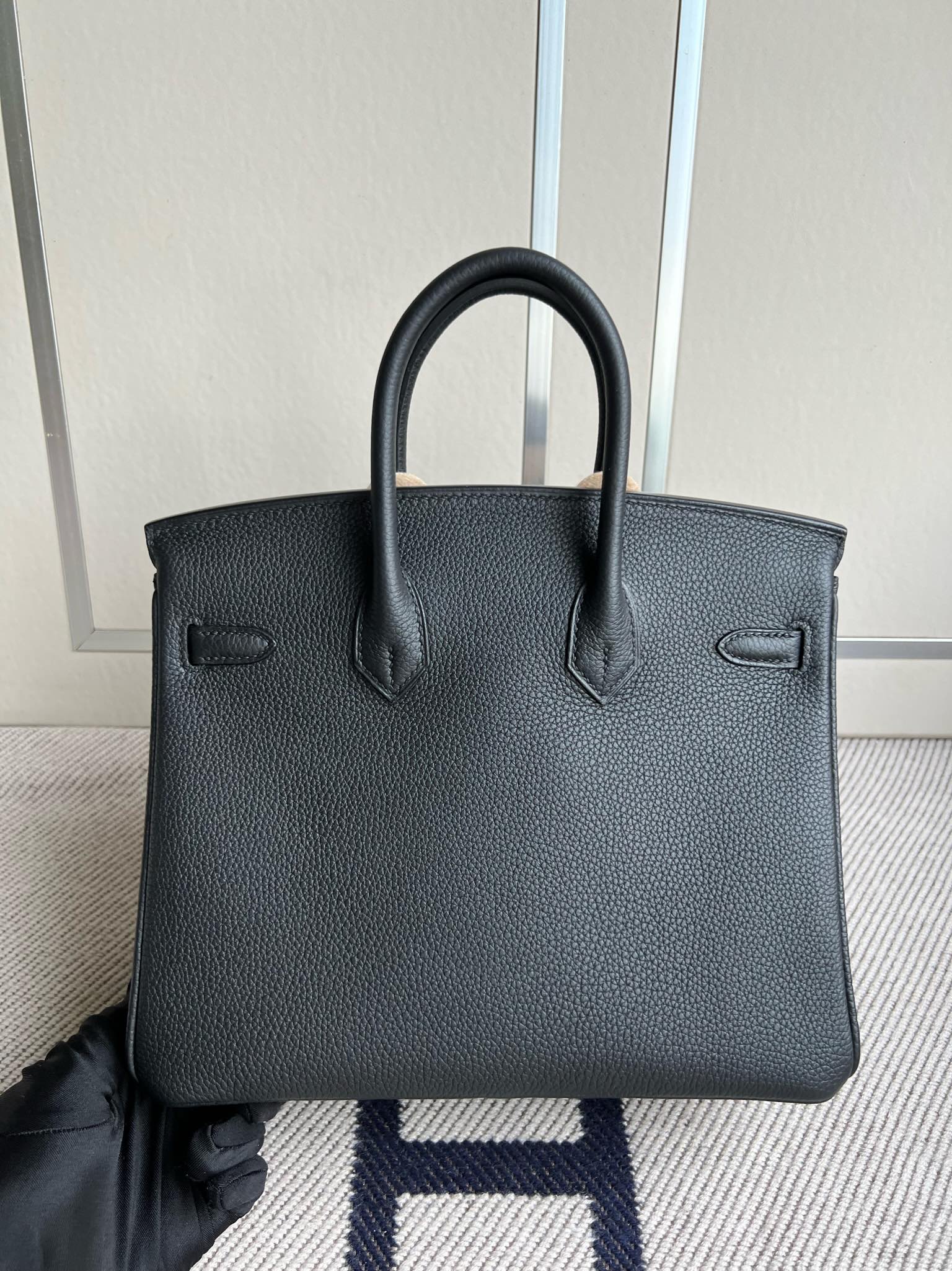 에르메스 버킨백25 블랙 금장 토고가죽